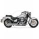 DOUBLEWALL EXHAUST SYSTEMS FOR KAWASAKI (Hard-Krome)