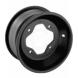 BLACK ROLLED-LIP SPUN ALUMINUM WHEELS (AMS)